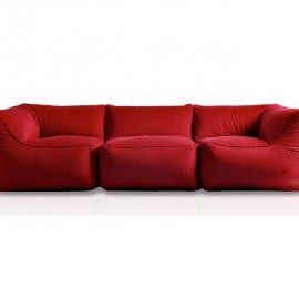 Красный бескаркасный диван купить в Кривом Роге