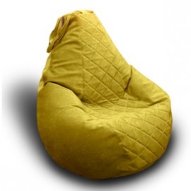Жёлтая кресло-груша Стёжка