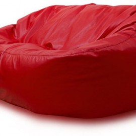 Красный бескаркасный диван из оксфорда