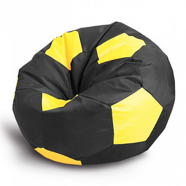 Черно жёлтый кресло мешок мяч недорого