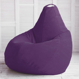 Купить фиолетовую кресло грушу в Украине