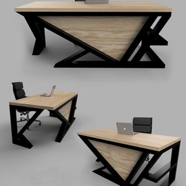 Деревянный письменный стол Loft от производителя в Украине