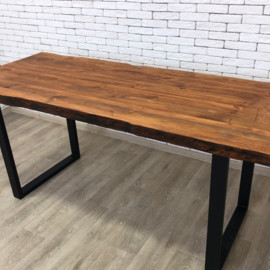 Купить стол с неровными краями в стиле LOFT в Украине из дерева