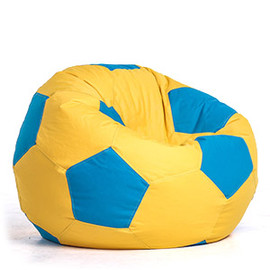 Жёлто синий кресло мешок мяч