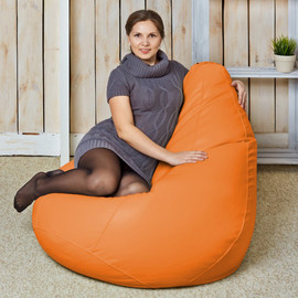 Заказать онлайн оранжевое кресло грушу