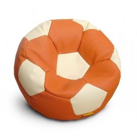 Купить оранжево белый кресло мешок мяч из кож зама