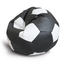 Мягкое кресло мяч из кож зама черно белый недорого