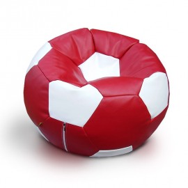 Купить красно белый кресло мешок мяч в Украине