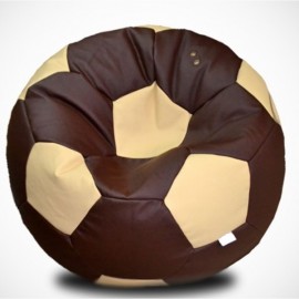 Футбольный кресло мешок шоколадно молочного цвета