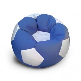 Сине белый кресло мяч из экокожи