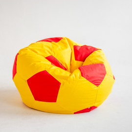 Жёлто красный футбольный мешок мяч