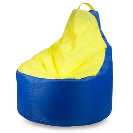 Сине жёлтый кресло мешок