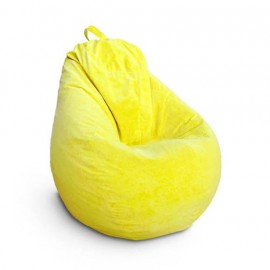 Жёлтое велюровое кресло по низкой цене